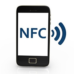 cell phone depicting NFC contactless payment method