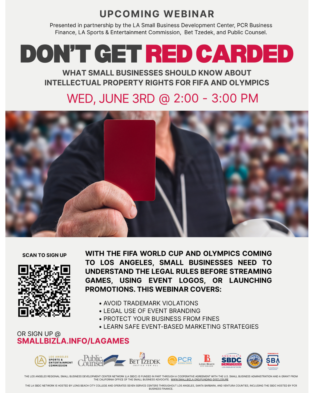 Don’t Get Red-Carded: What LA County Small Businesses Need to Know About Intellectual Property Rights and Their Legal Rights During the FIFA World Cup and Olympics