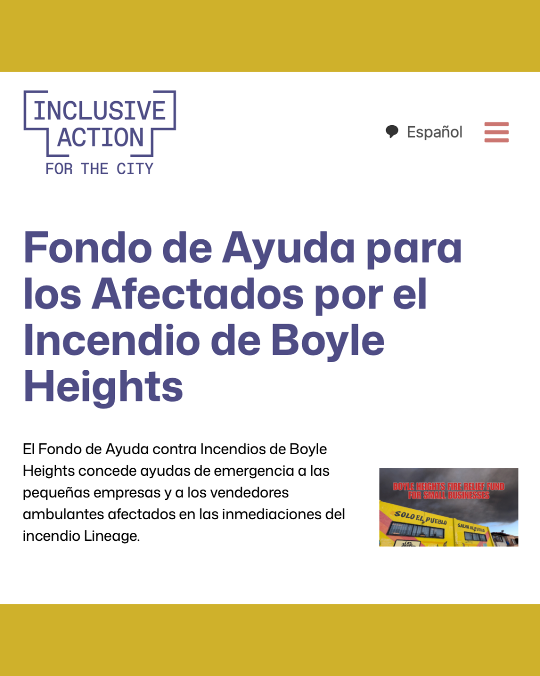 Fondo de Ayuda contra Incendios de Boyle Heights