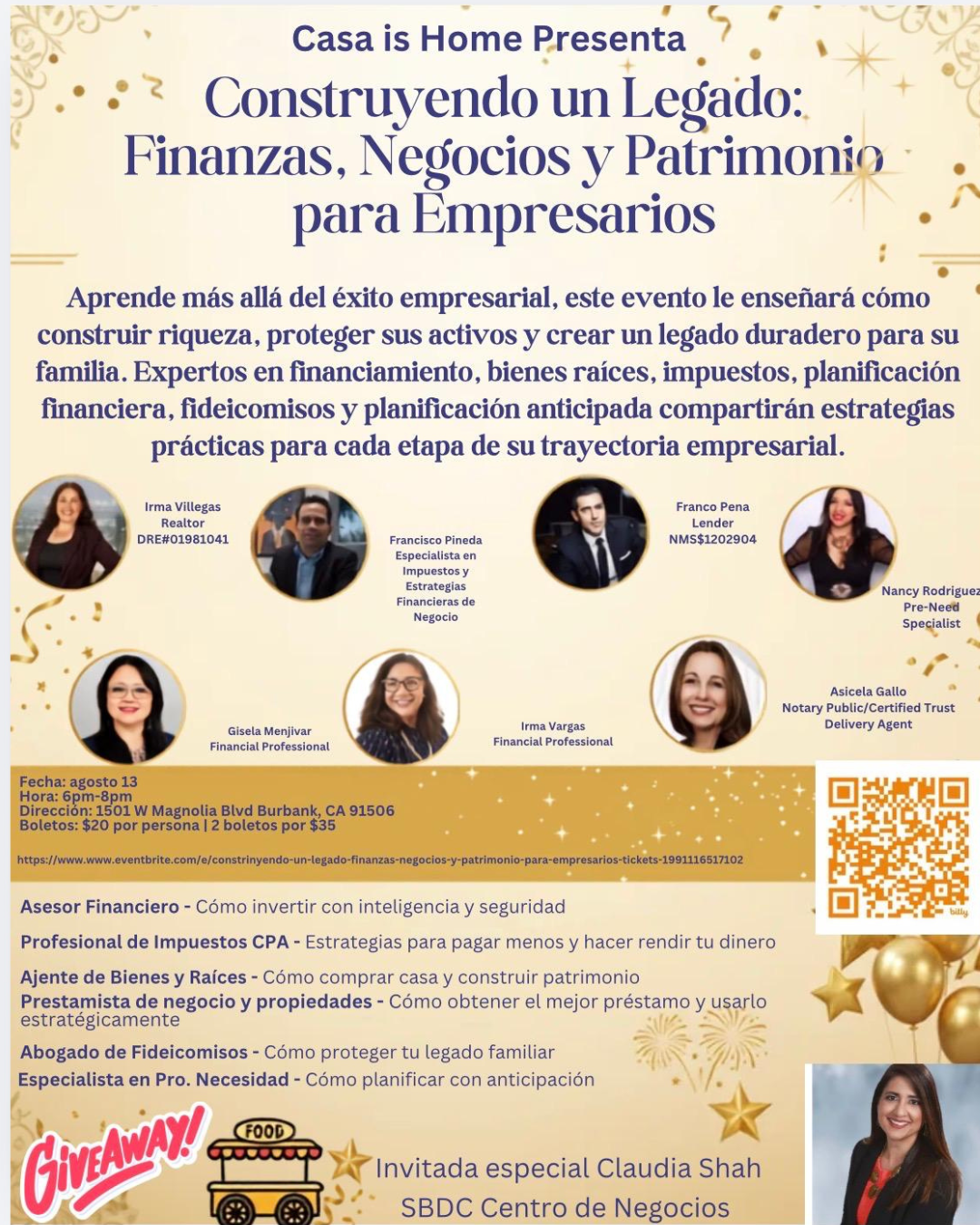 Construyendo un Legado: Finanzas, Negocios y Patrimonio para Empresarios