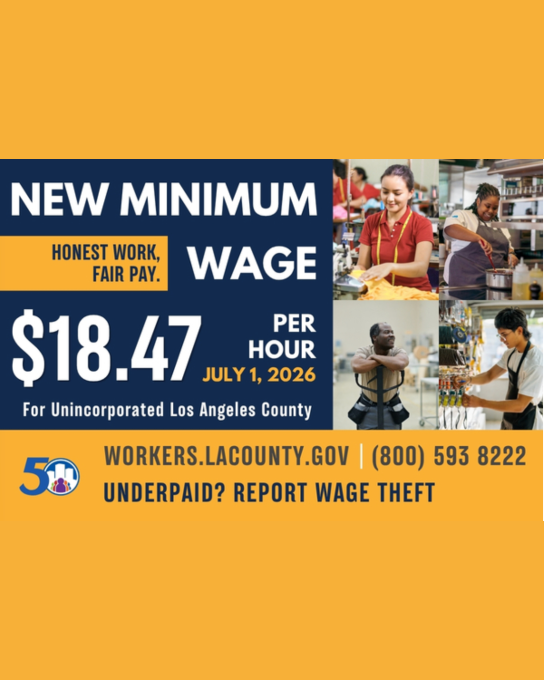 New Minimum Wage Now in Effect for Unincorporated LA County