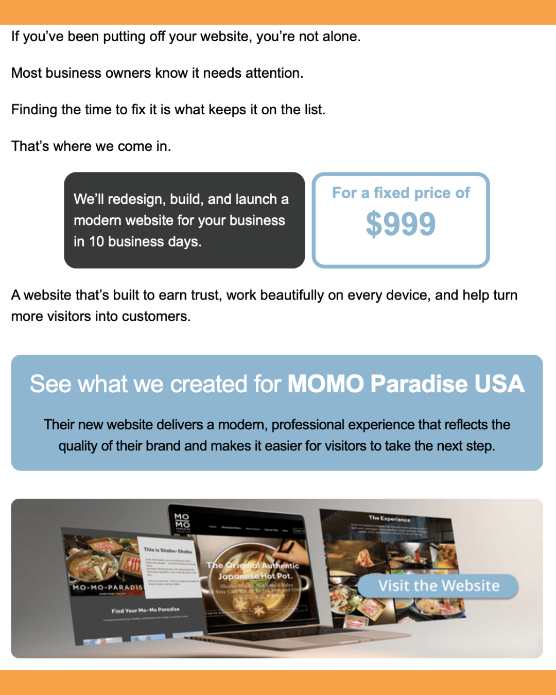 Fix your website.One fixed price.