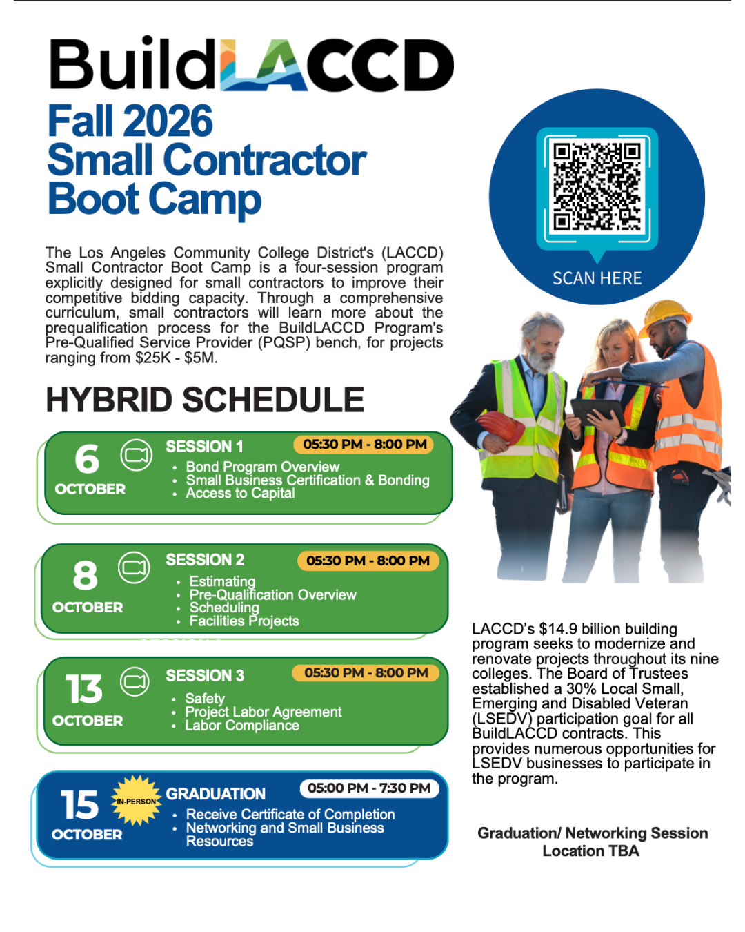 Small Contractor Boot Camp -Fall 2026